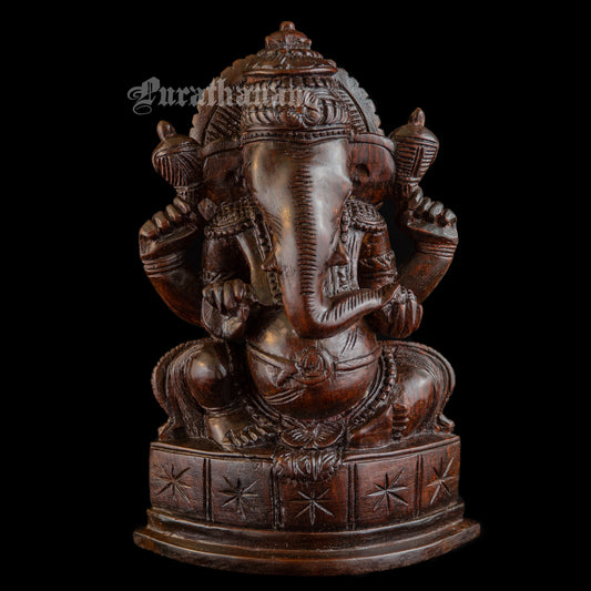 Ganapati - Rose Wood sculpture