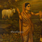 Antecedent of Vishma’s Birth/ Basupatni and Vashista's kamdhenu - Oleograph Print