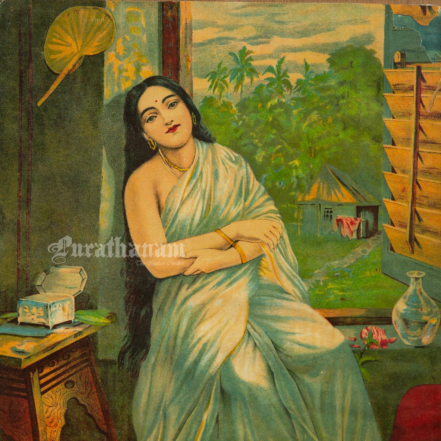 Manorama by Ravi Varma ( Lithograph Print)