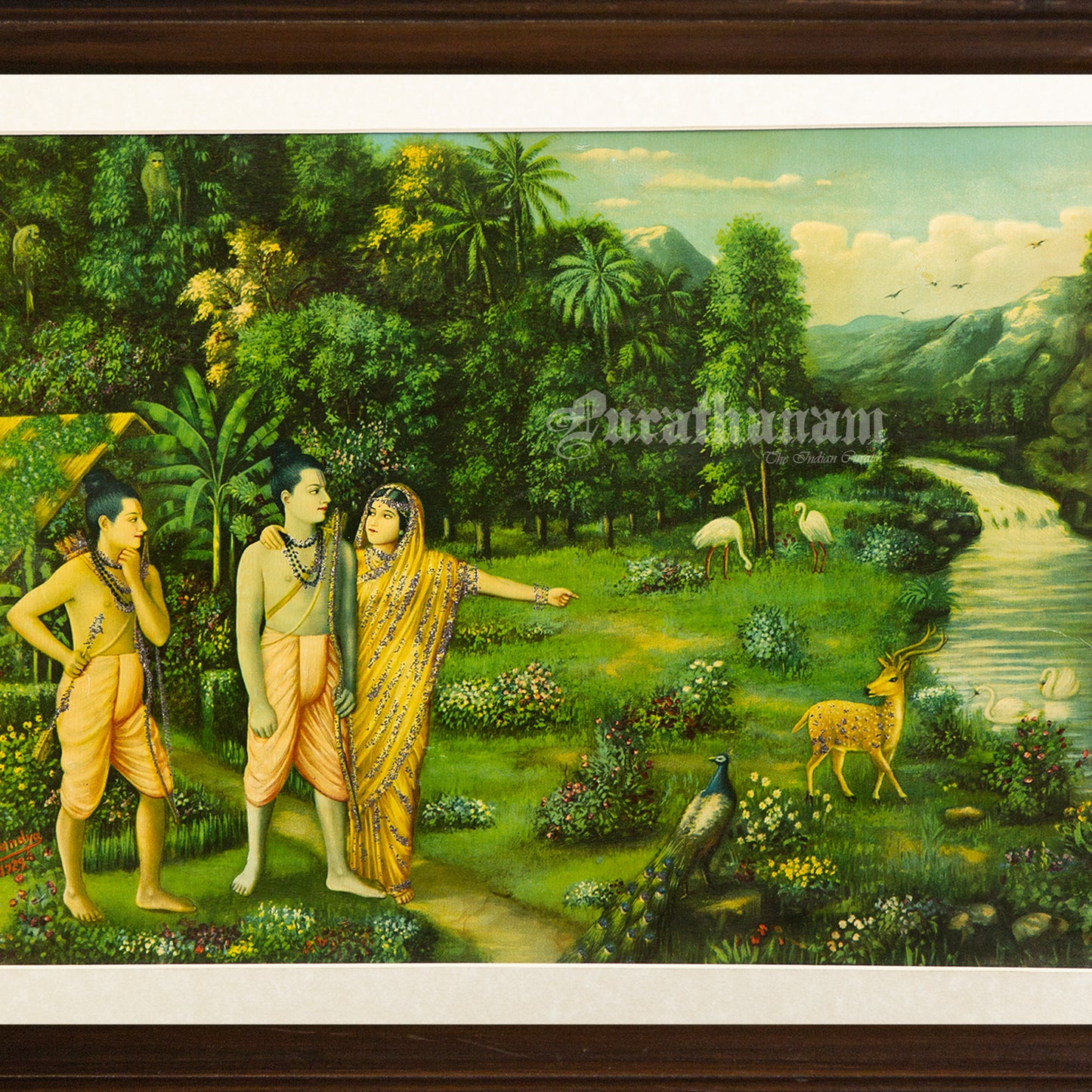 Sri Ram Vanvas - German Oleograph Print (Vasudeo H. Pandya)