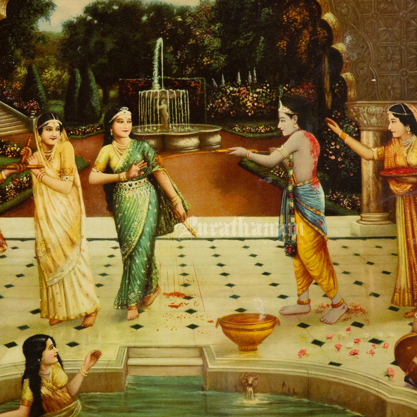 Rang Panchami by Vasudeo H. Pandya (Oleograph Print)