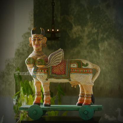 Kamadhenu - Wooden sculpture