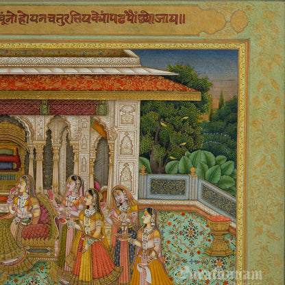 Royal Zenana Scene – Miniature Painting