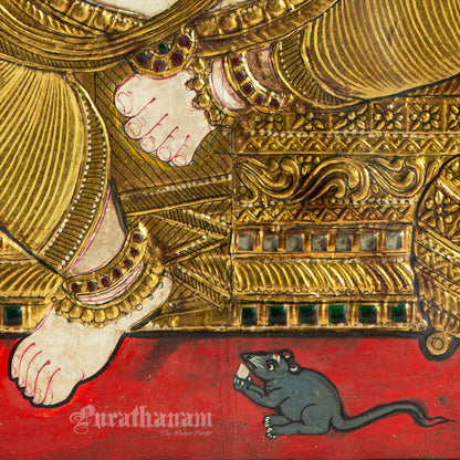 Panchamukha Vinayaga - Tanjore Painting