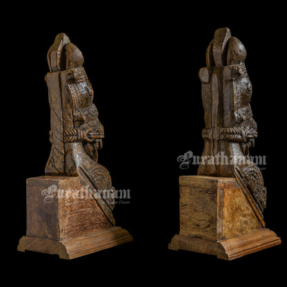 Horse Head Brackets - Pair (Teak Wood)