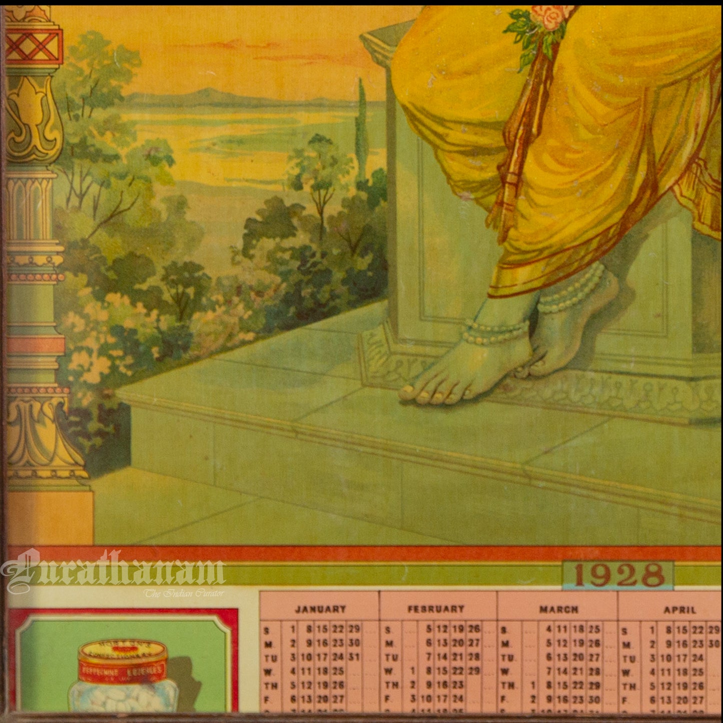 Murali Madhav by MV Dhurandhar (poster calendar) - Oleograph print