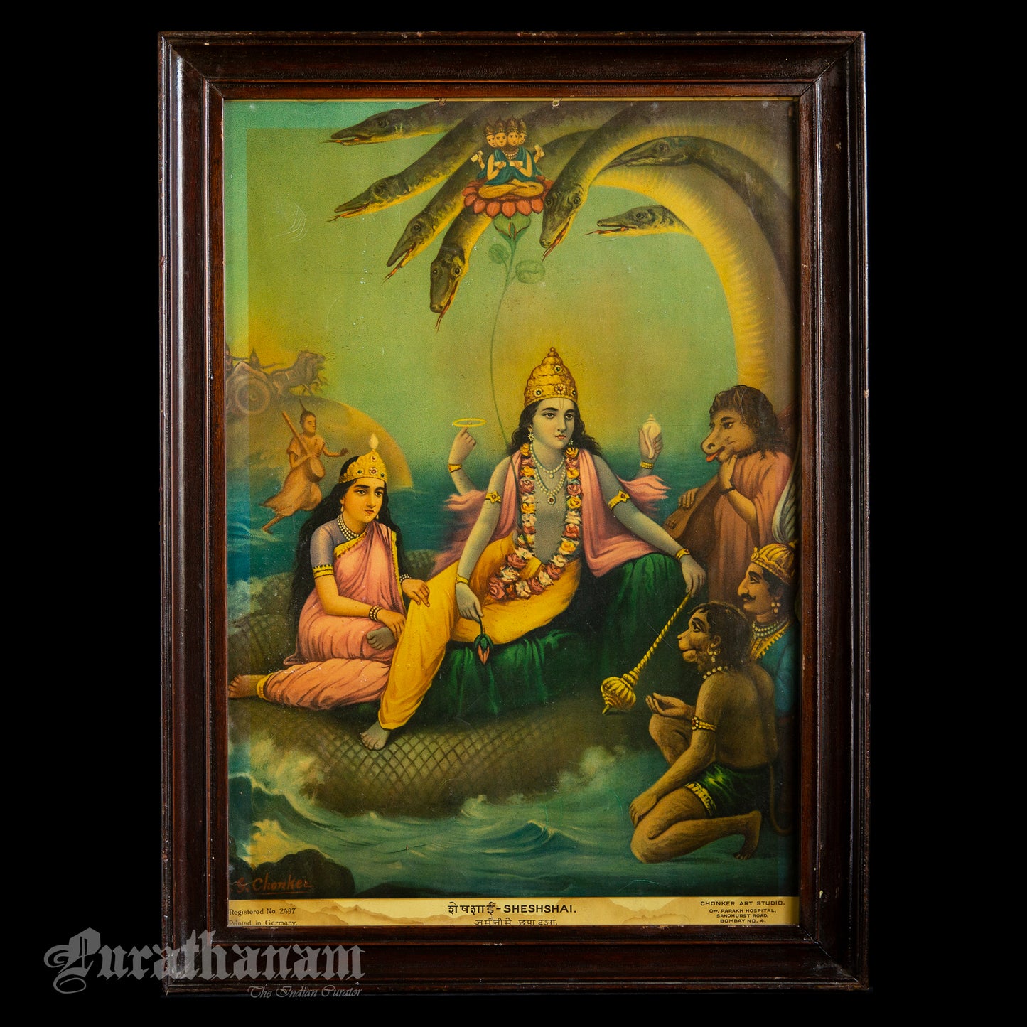 Shesh Shai by Chonker - Oleograph Print (German Print)