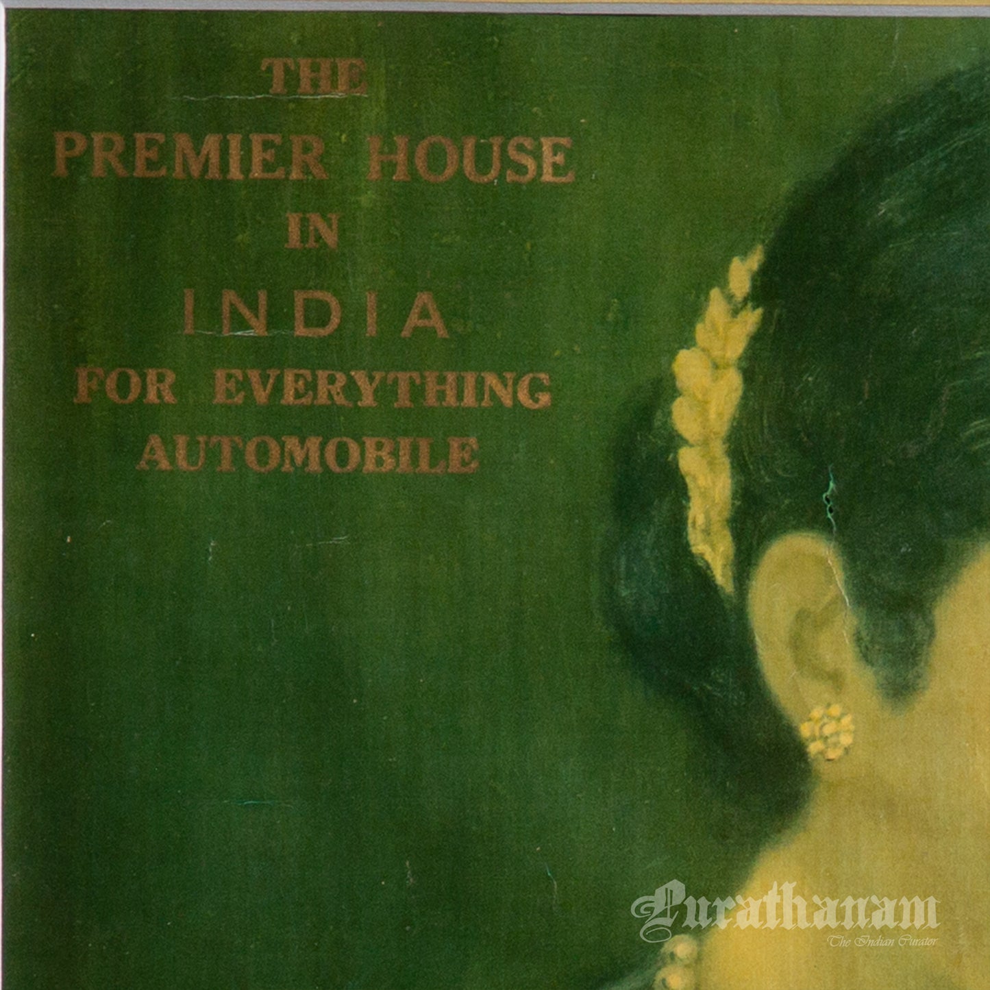 A Colonial Women with an open book (Oleograph Print)