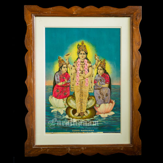 Luxmi Narayana - Lithograph Print (Embellished)