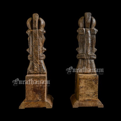 Horse Head Brackets - Pair (Teak Wood)