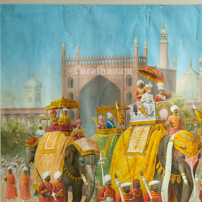 Delhi Durbar 1903 - Chromolithograph Print, London