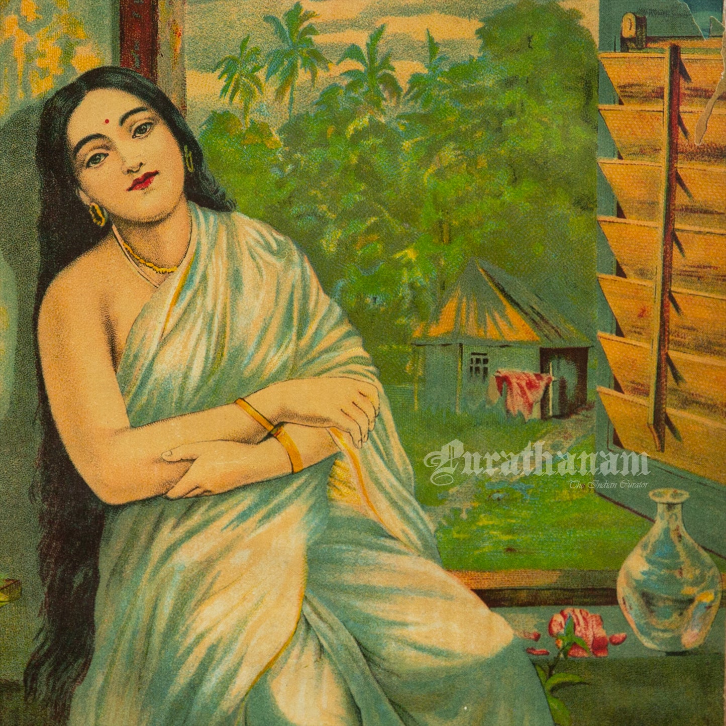 Manorama by Ravi Varma ( Lithograph Print)