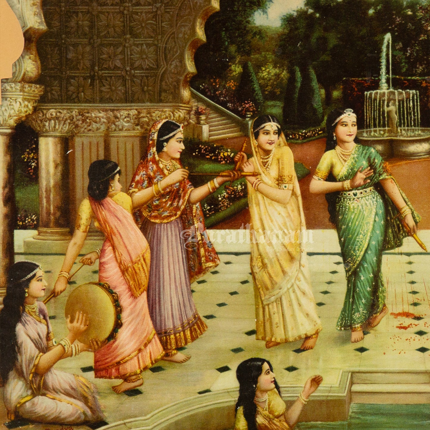 Rang Panchami by Vasudeo H. Pandya (Oleograph Print)