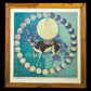 Chandra, The Moon God with his vehicle, an Antelope - Air-India collection  (Offset Print)