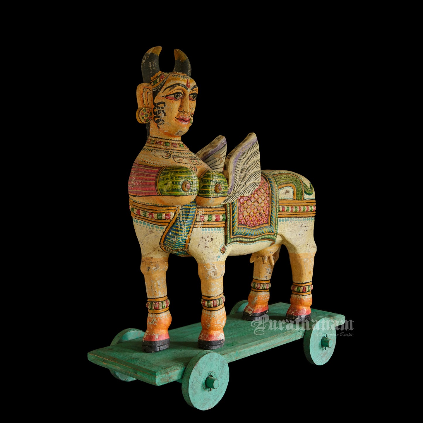 Kamadhenu - Wooden sculpture