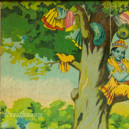 Gopi Vastraharan  - Oleograph Print