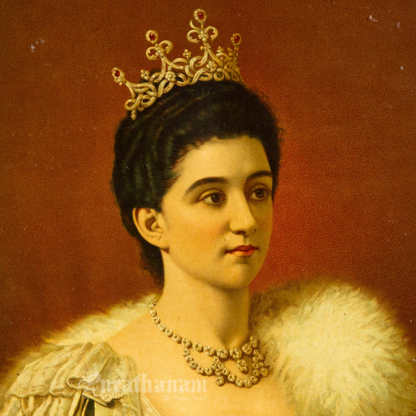 Elena queen of Italy - Oleograph Print (German Print)