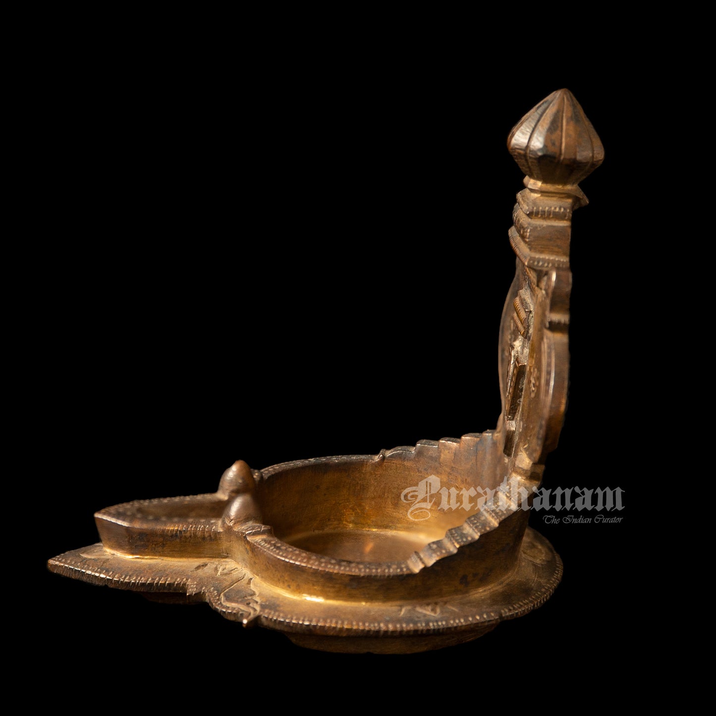 Vishnu Lakshmi Votive Oil Lamp - Brass