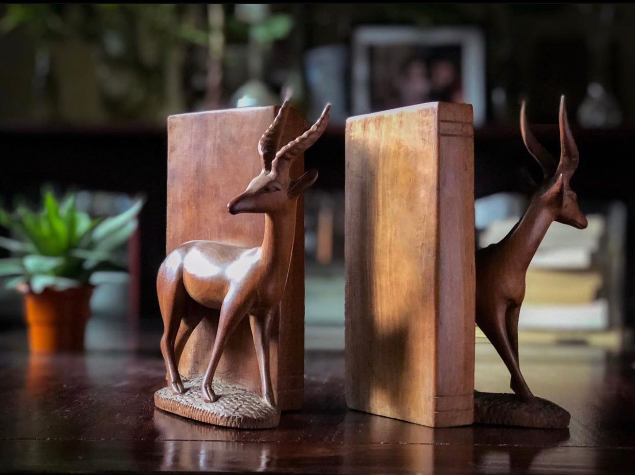 Deer Bookends - Sandalwood