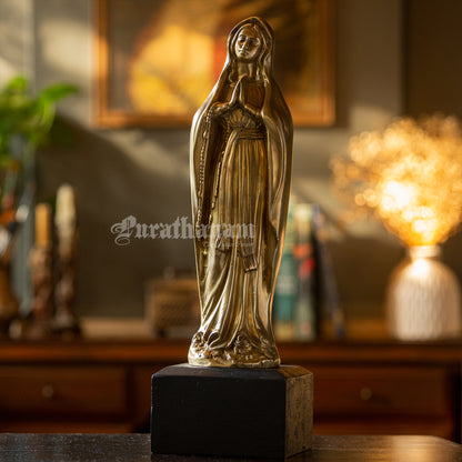 The Virgin Mary - Brass Sculpture