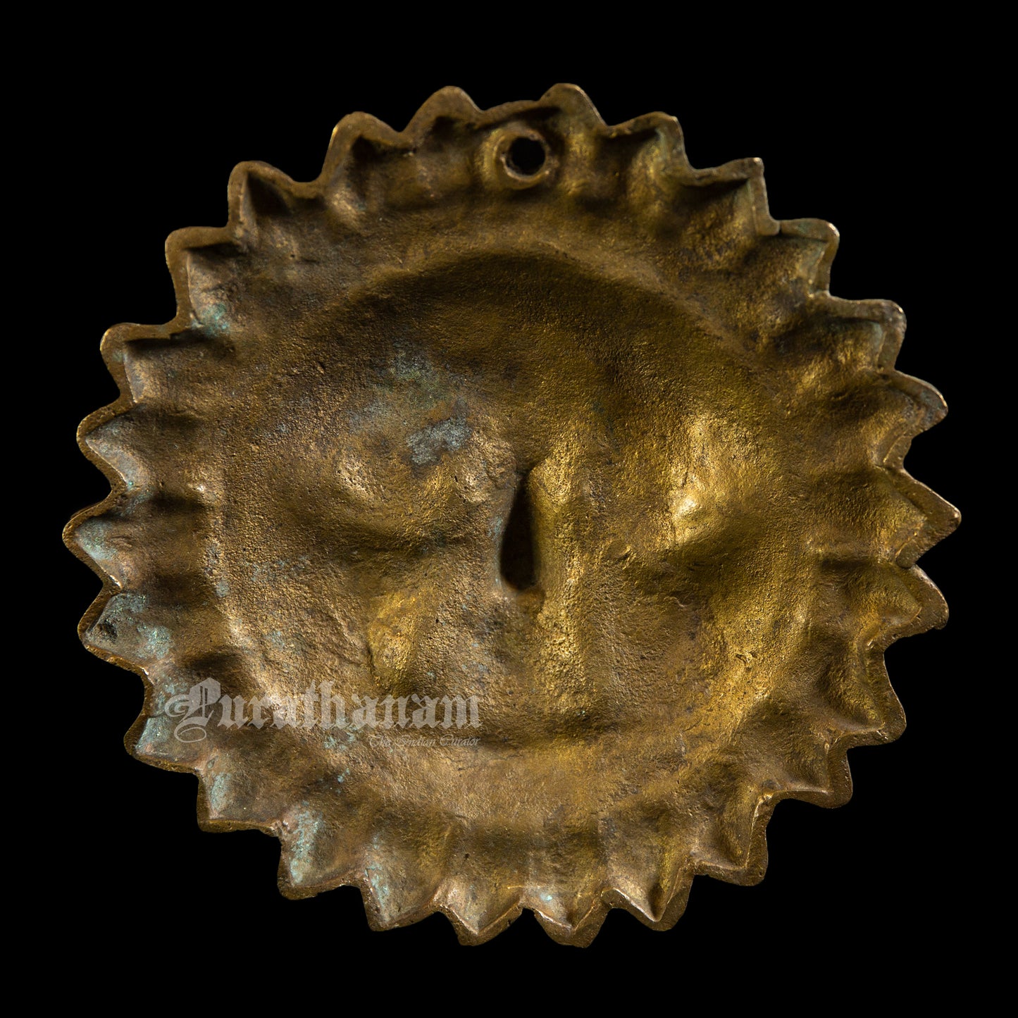 Sun God - Brass sculpture (Wall Hanging)