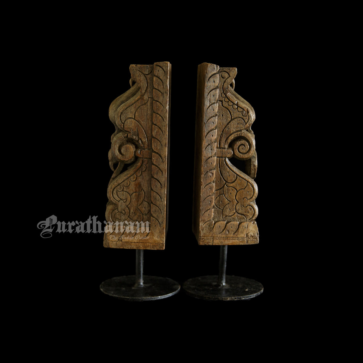 Peacock Bracket Corbels - Pair