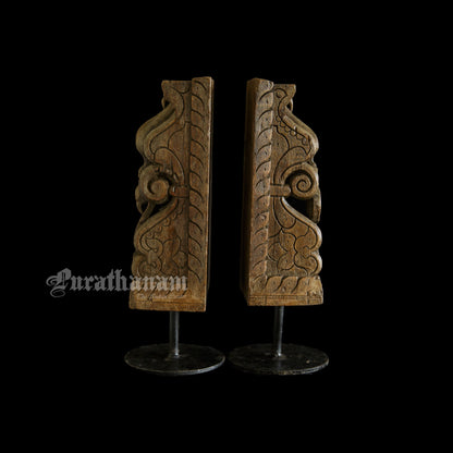 Peacock Bracket Corbels - Pair