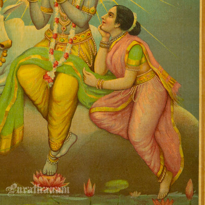 Bhagwan Shri Krishna by Nandhika - Oleograph Print