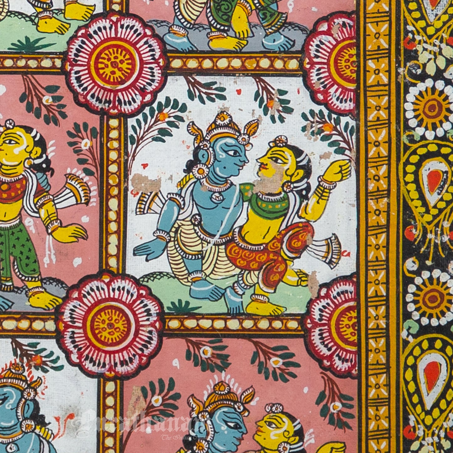 Krishna Leela - Patachitra Painting