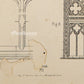 Medieval Architecture & Art-SEEZ - Plate 6  -Steel Engraving