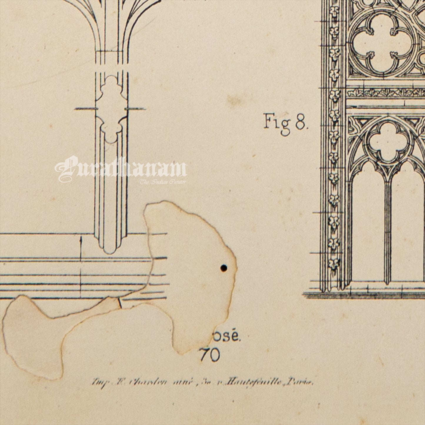 Medieval Architecture & Art-SEEZ - Plate 6  -Steel Engraving