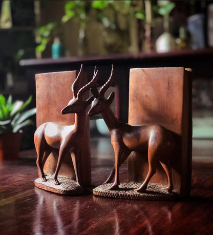 Deer Bookends - Sandalwood