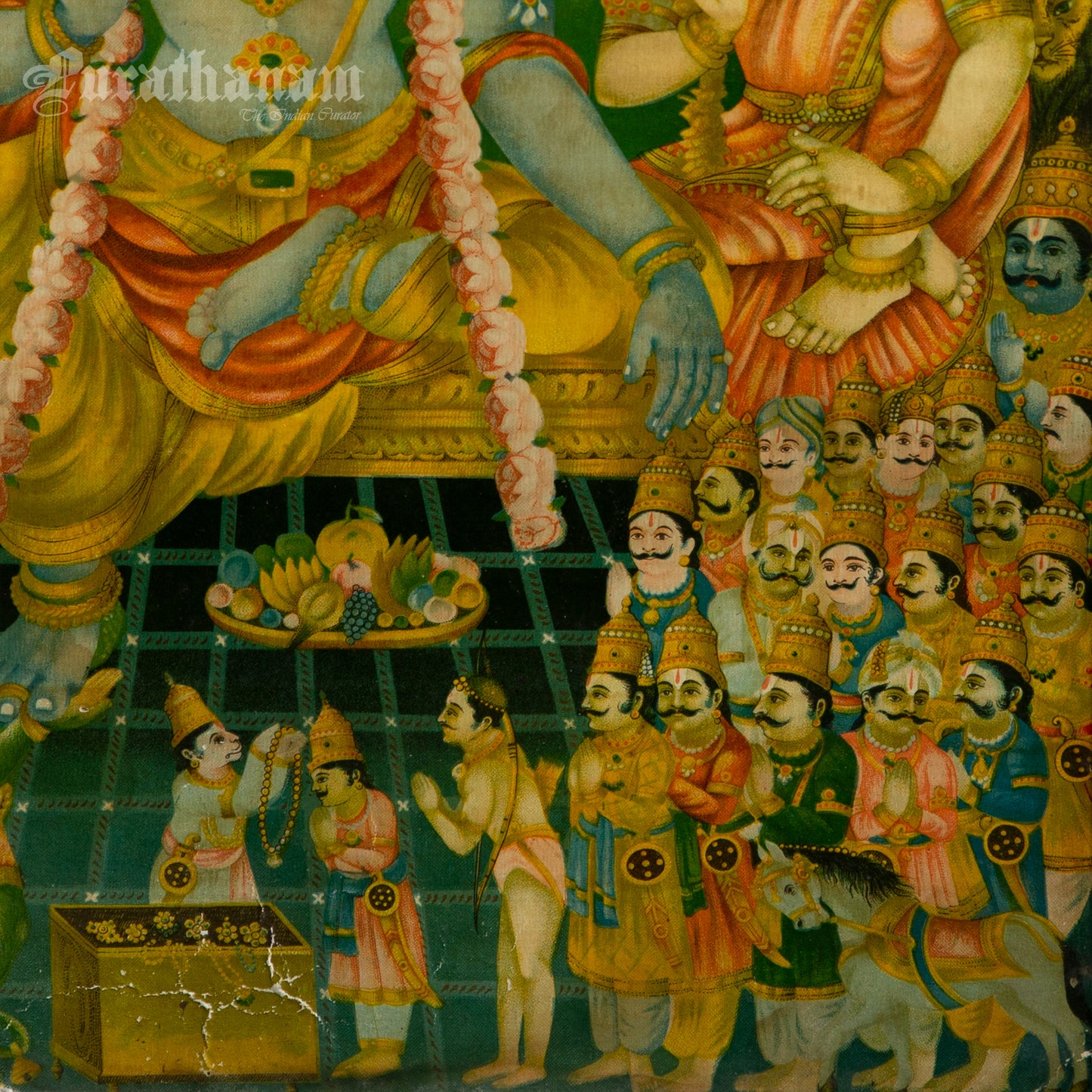 Sri Ram Pattabhishekam - Oleograph Print