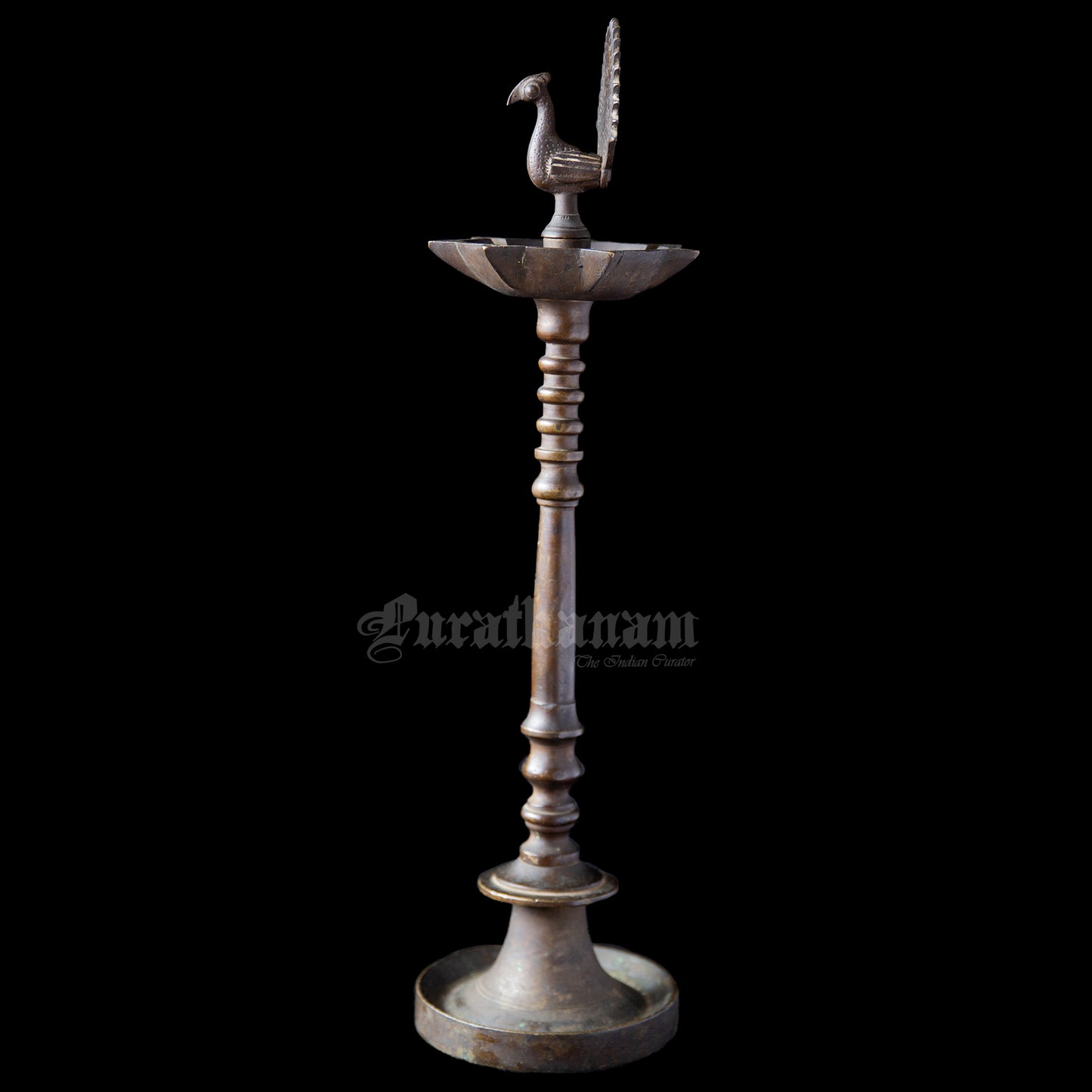 Peacock Kuthuvilakku - Brass (Indian Oil Lamps)