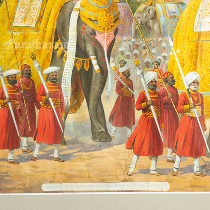Delhi Durbar 1903 - Chromolithograph Print, London