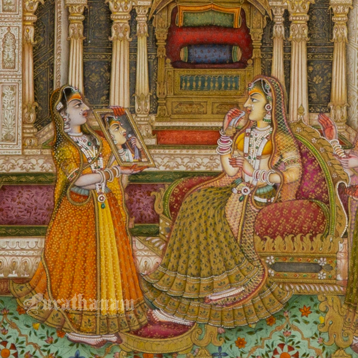 Royal Zenana Scene – Miniature Painting