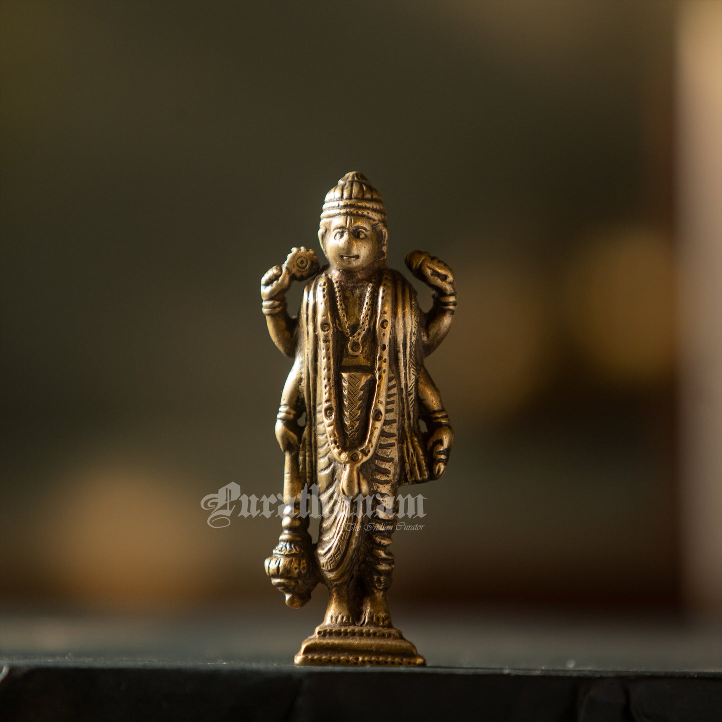 Vishnu Figurine   - Brass