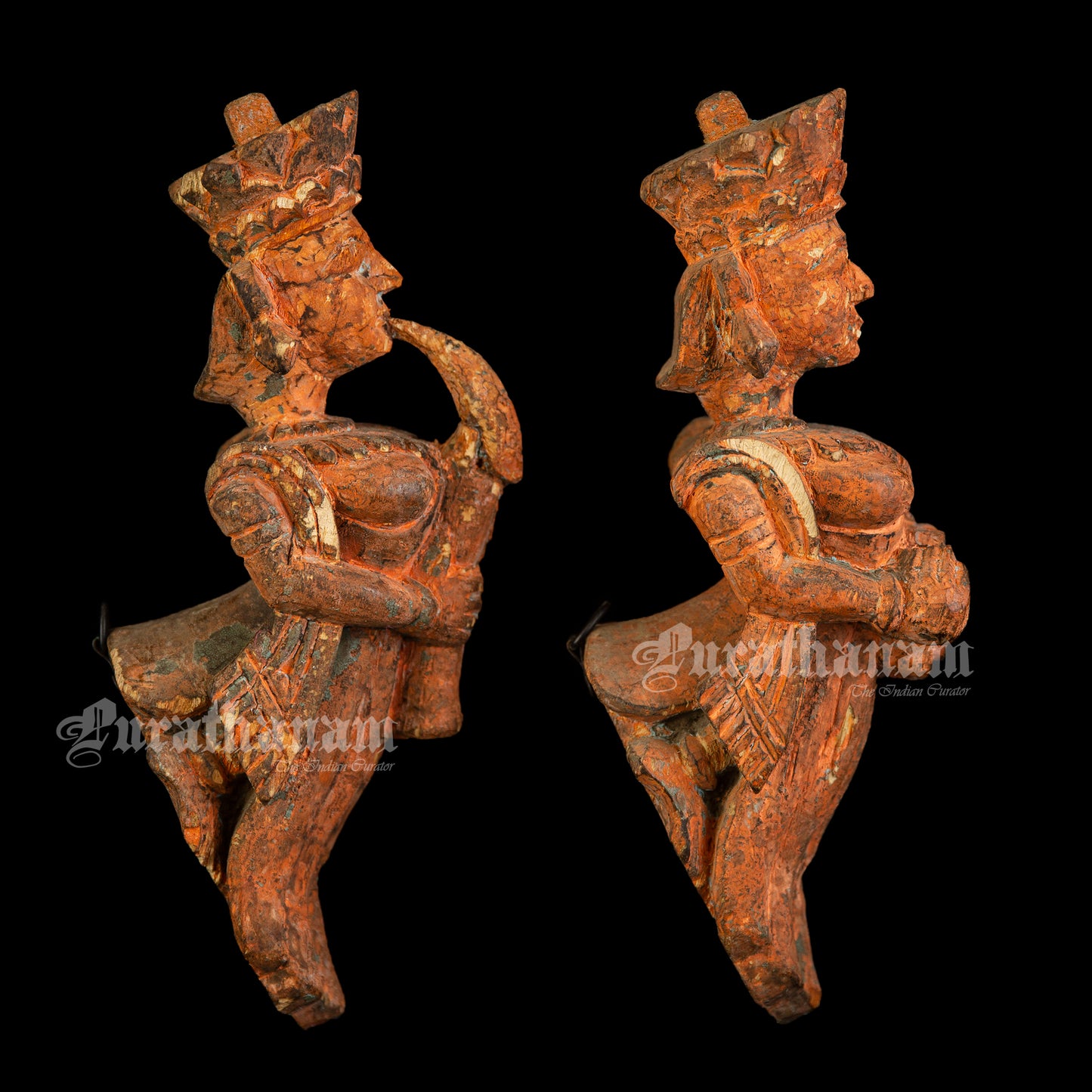 Celestial Musician Wooden brackets - Pair