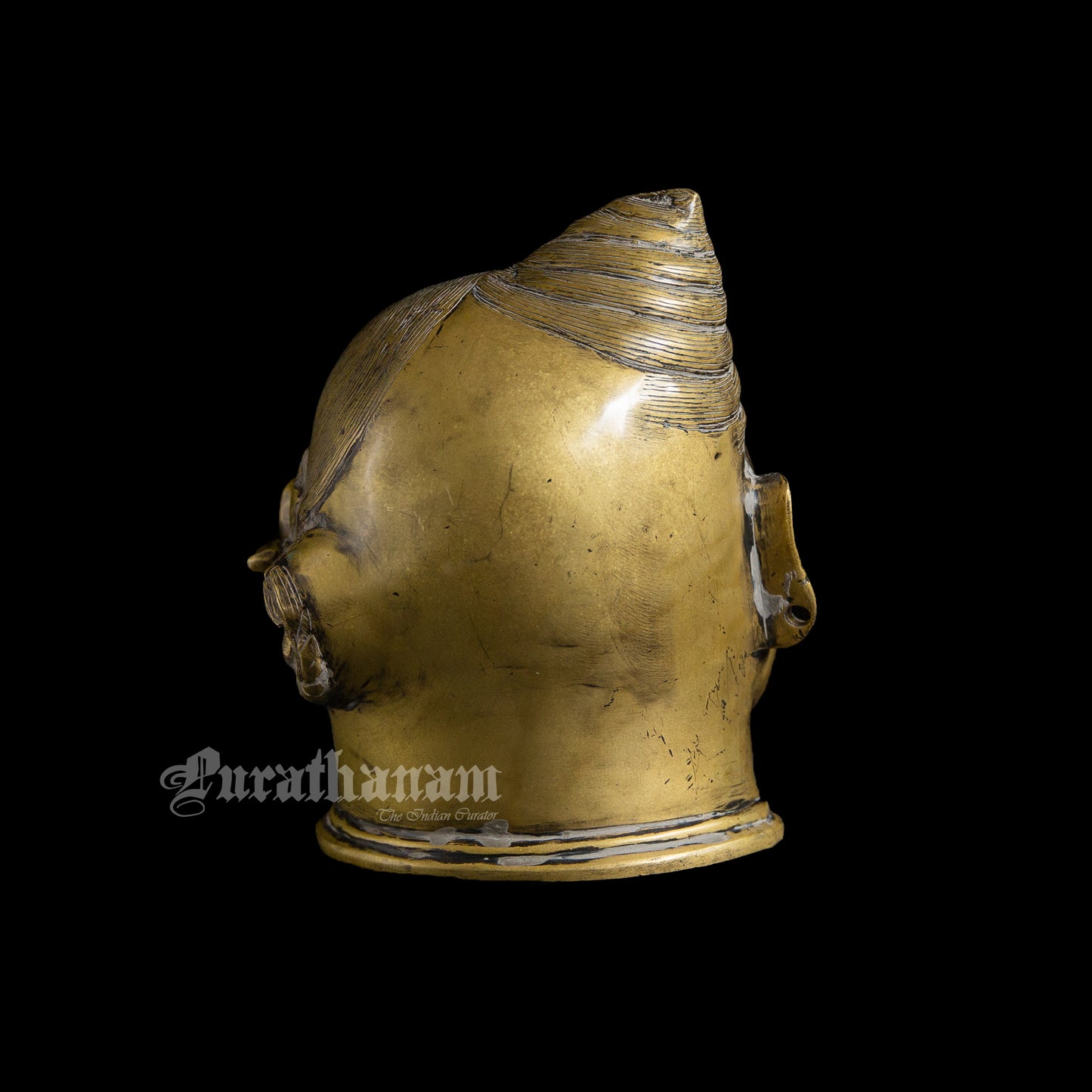 Ardhanarishvara head  / Mukhalingam Brass