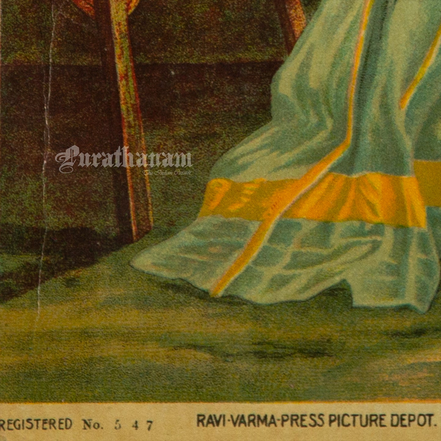 Manorama by Ravi Varma ( Lithograph Print)