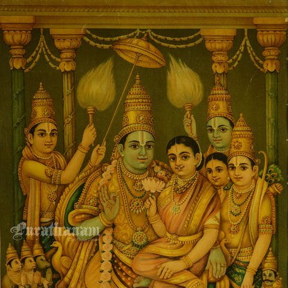 Ram Pattabhishekam  by C. G. Ramanujam - Oleograph Print