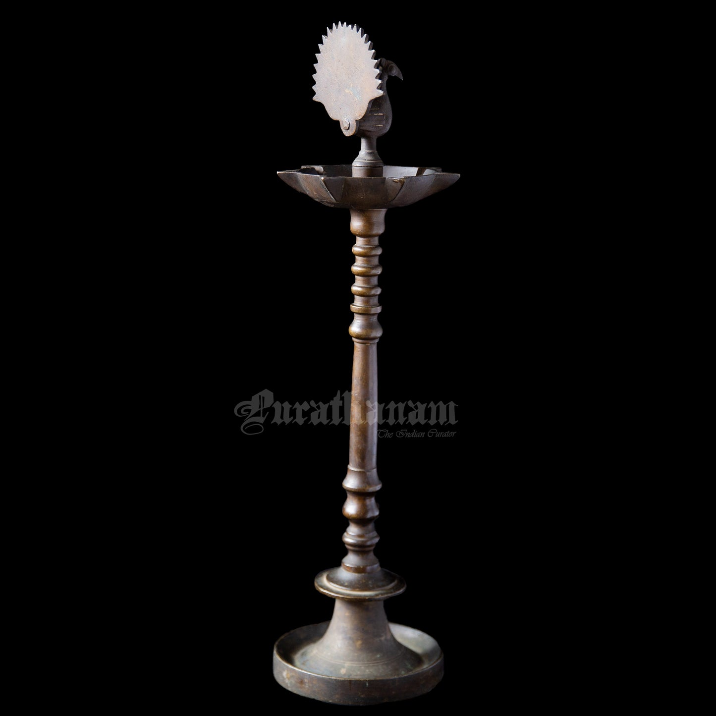 Peacock Kuthuvilakku - Brass (Indian Oil Lamps)