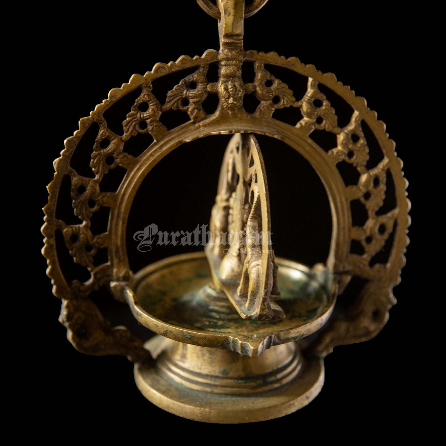 Gajalakshmi Hanging lamp set - Brass