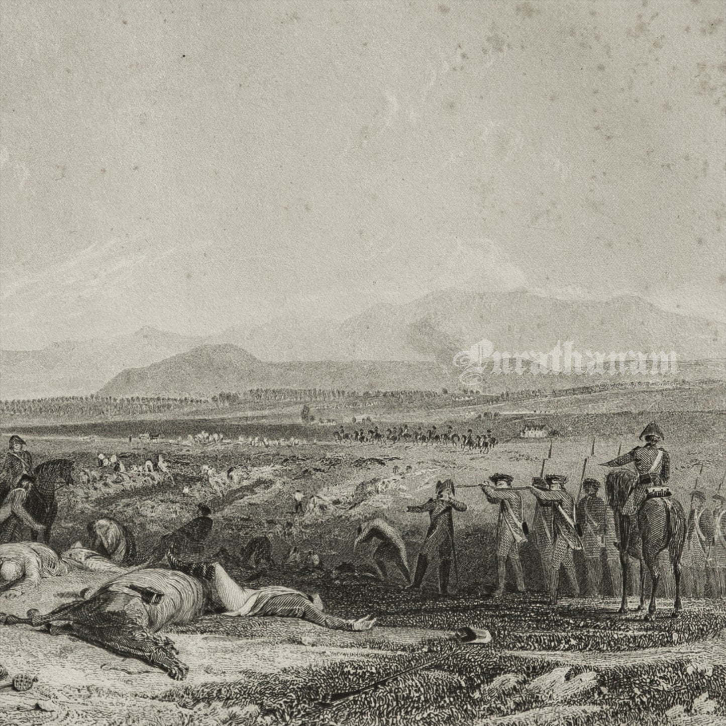 Culloden Moor, Looking across the Moray Firth -Steel Engraving