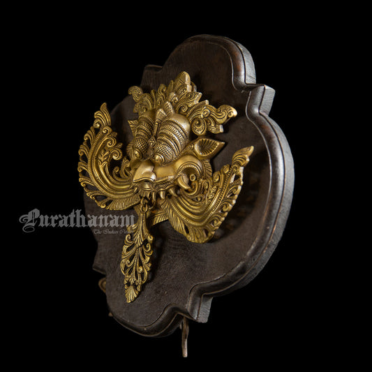 Keertimukha  plaque - Brass