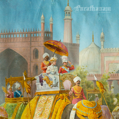 Delhi Durbar 1903 - Chromolithograph Print, London
