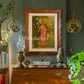 Lakshmi by Ravi Varma - Oleograph Print (Embellished)