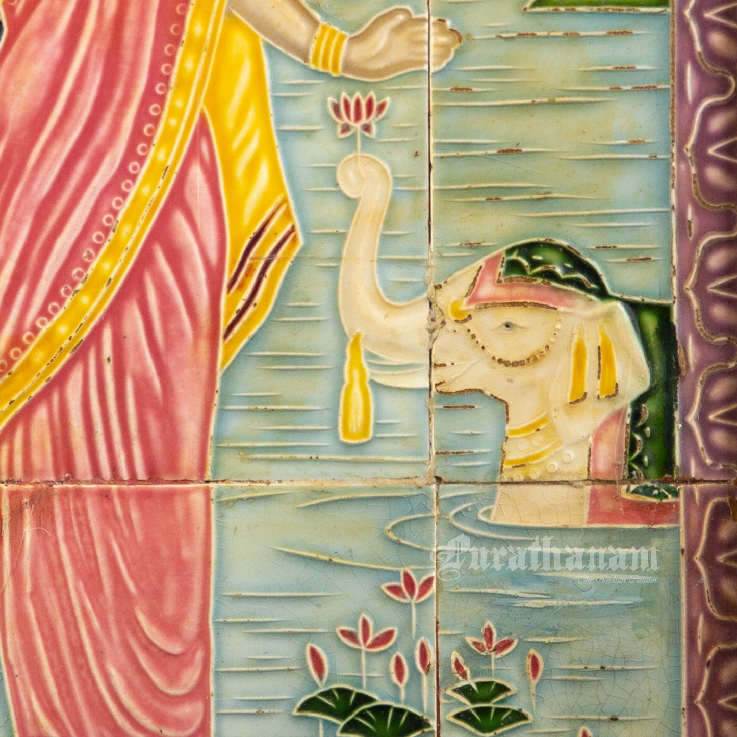 Lakshmi - Majolica -Japanese Tile