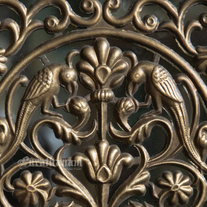 Decorative Parrot Brass Plate - Mirror