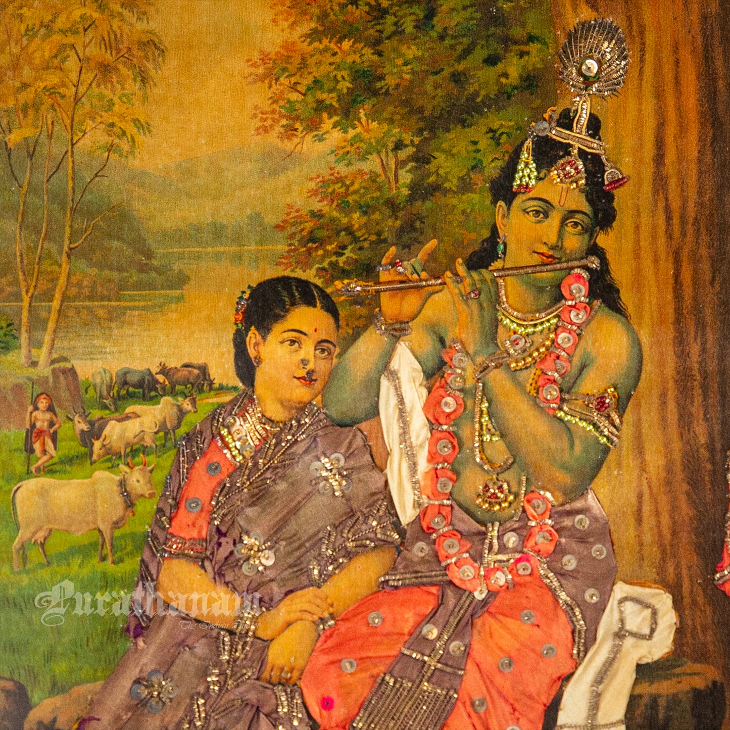 Venulola by G. V. Venkatesh Rao - Oleograph Print (Embellished)